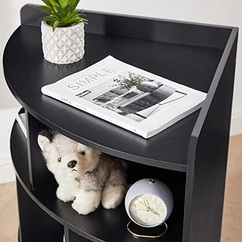 VECELO Corner Cube Shelf Modern Bookcase