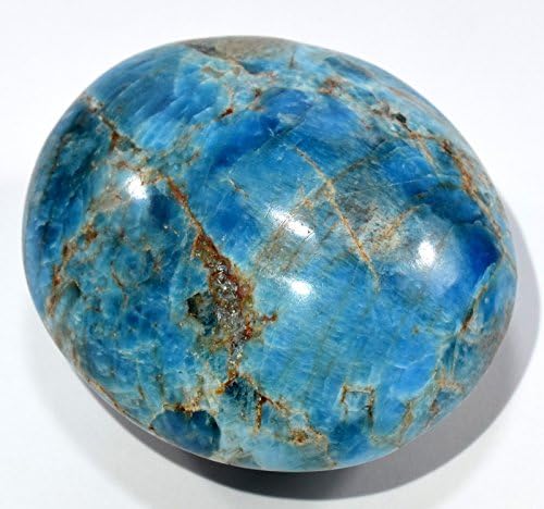 HQRP Blue Apatite Cabochon Pebble - 225 Inch Gemstone Crystal