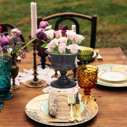 Vintage Metal Urn Planter 6 Inch
