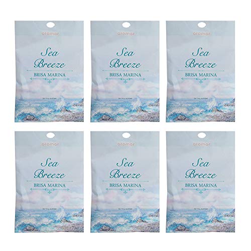 6 Sea Breeze Scented Aroma Sachets for Home Drawer Closet Cars