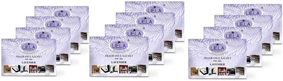 LIELA Multipurpose Fragrance Sachets Set of 12 Lavender