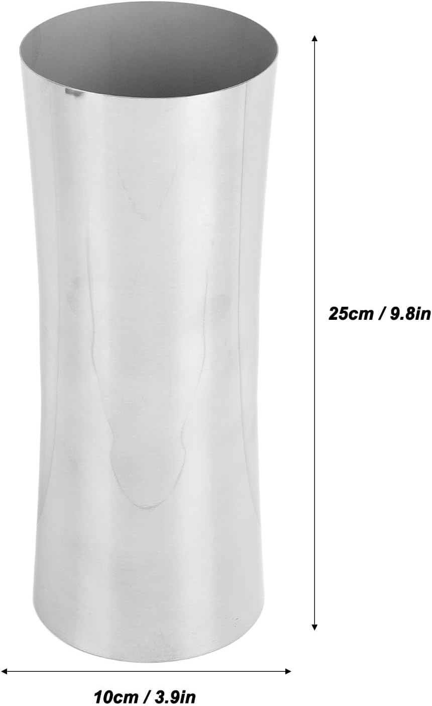 Tall 304 Stainless Steel Silver Waist Shaped Flower Vase