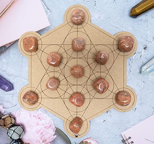 Peach Moonstone Tumbled Stones 13 Piece Set