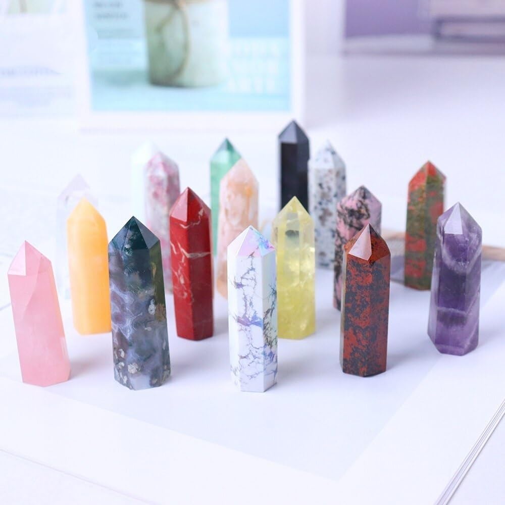 PEKMAR Green Fluorite Crystal Tower Home Decoration