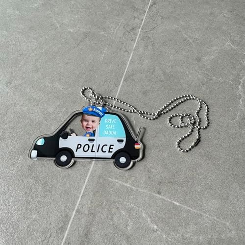 Personalized Photo Car Hanger for Dad Father Happy Fathers Day 2024 Gift
