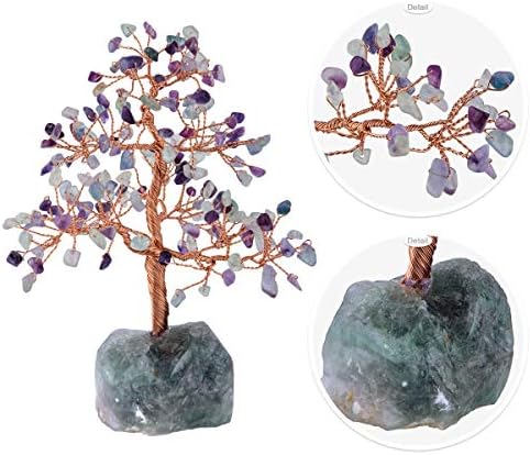 Rockcloud Natural Crystals Money Tree Feng Shui Decoration 7 Inches