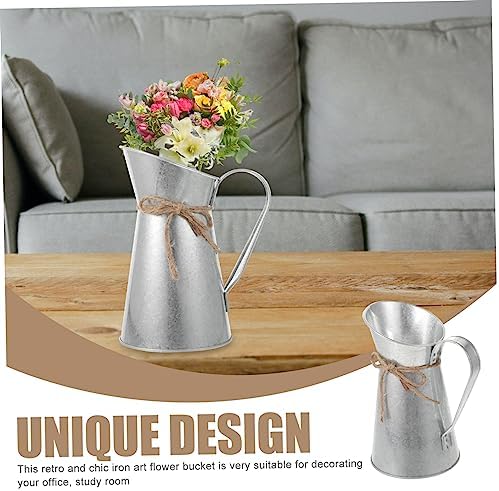 BESPORTBLE Chic Vintage Iron Art Flower Bucket
