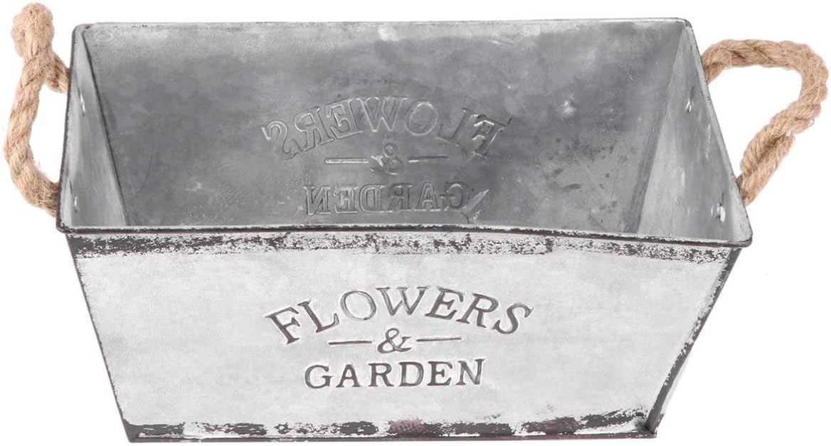 Wakauto Bucket Iron Vase for Dried Flowers