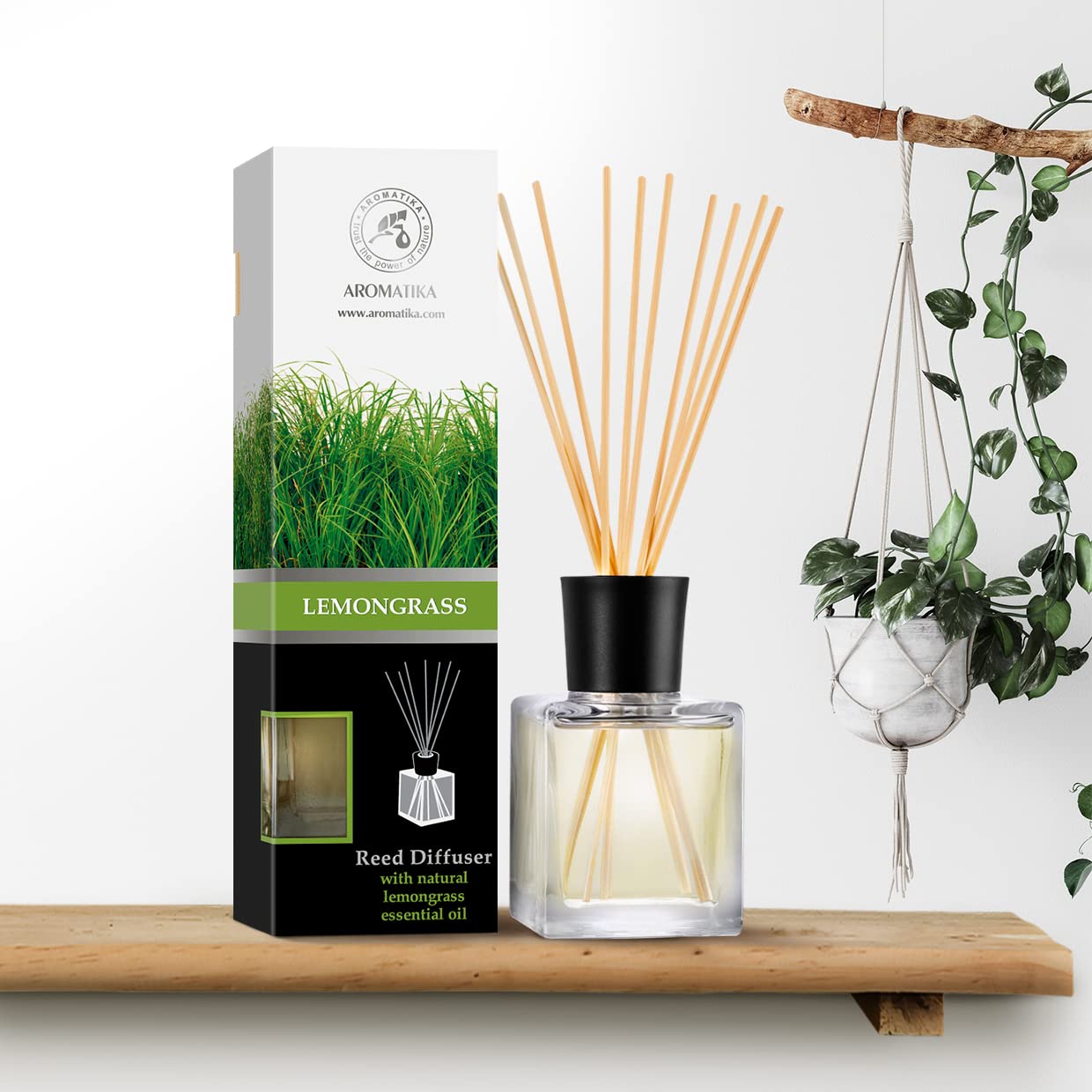 Lemongrass Reed Diffuser 200ml with Bamboo Sticks