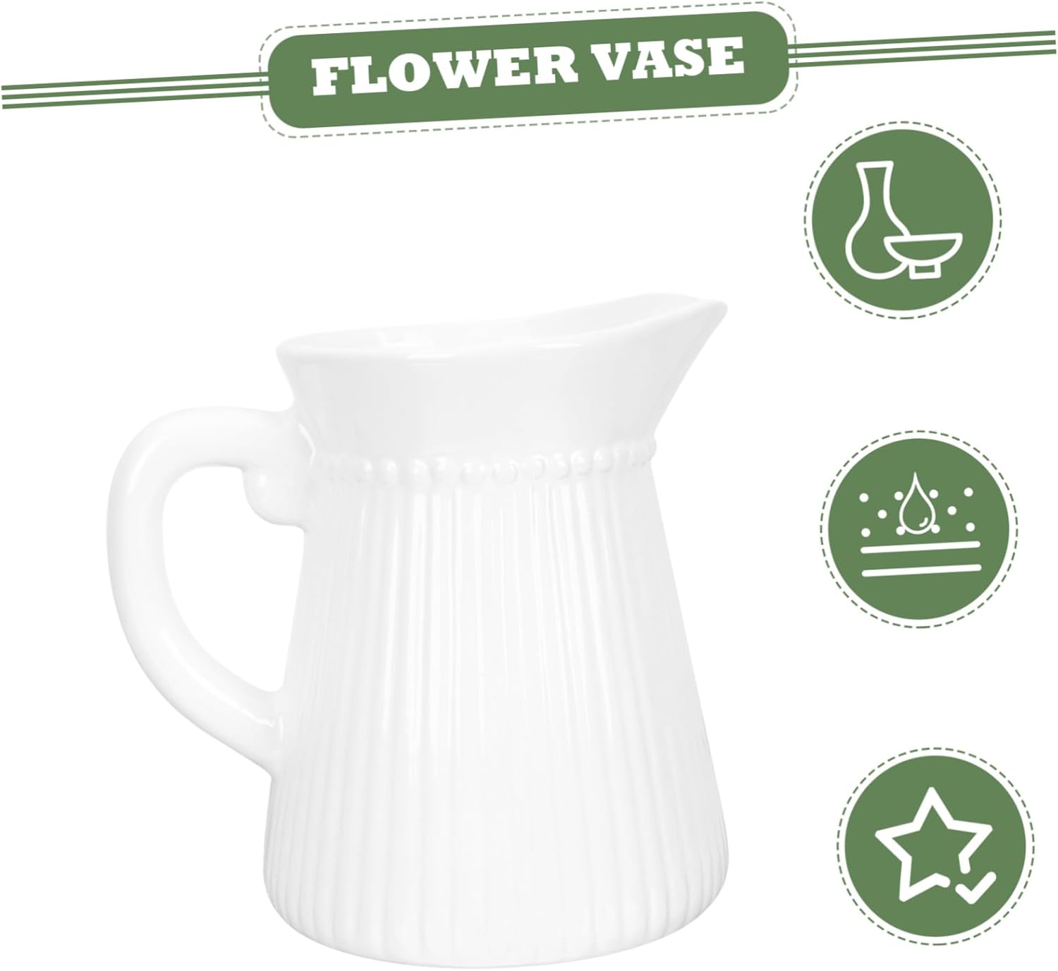 Unomor Ceramic Kettle Flower Vase Modern Decor