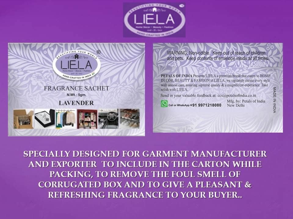 LIELA Multipurpose Fragrance Sachets Set of 12 Lavender