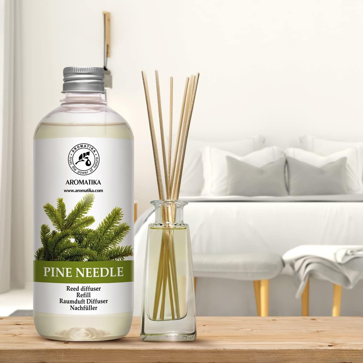 Pine Diffuser Refill 17 Fl Oz - Natural Essential Oil for Fresh Aroma