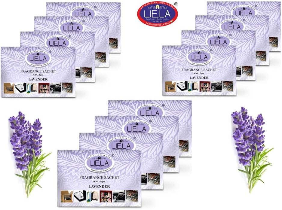 LIELA Multipurpose Fragrance Sachets Set of 12 Lavender