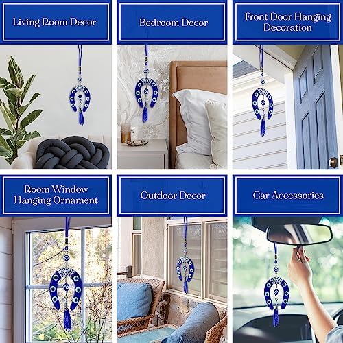 LUCKBOOSTIUM Evil Eye Horseshoe Charm Hanging Ornament