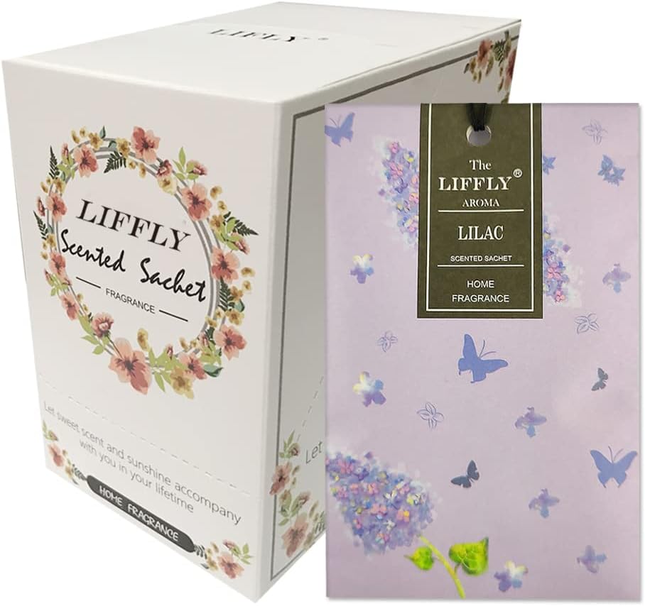 14 Pack Lilac Scented Sachets for Drawers and Closets