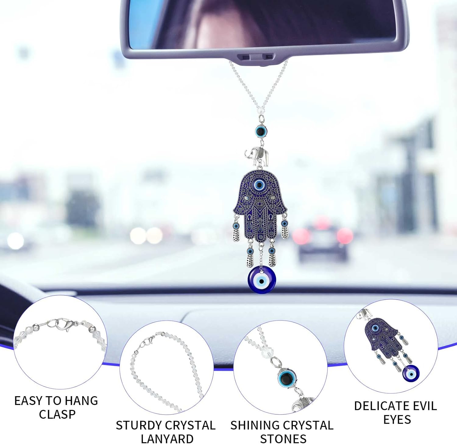 Frienda Evil Eye Car Hanging Charm Decor Pendent