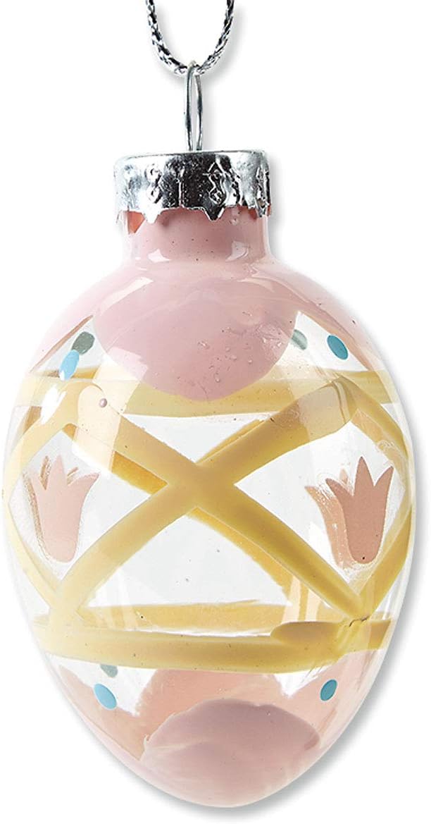 Lillian Vernon Hand Painted Blown Glass Easter Ornaments - 12 Piece Assorted Set
