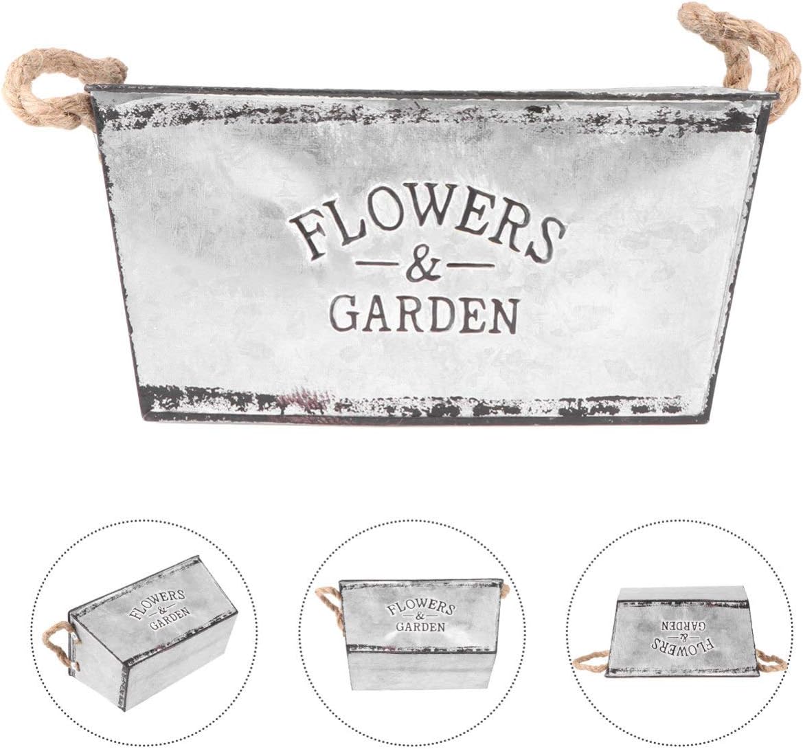 Wakauto Bucket Iron Vase for Dried Flowers