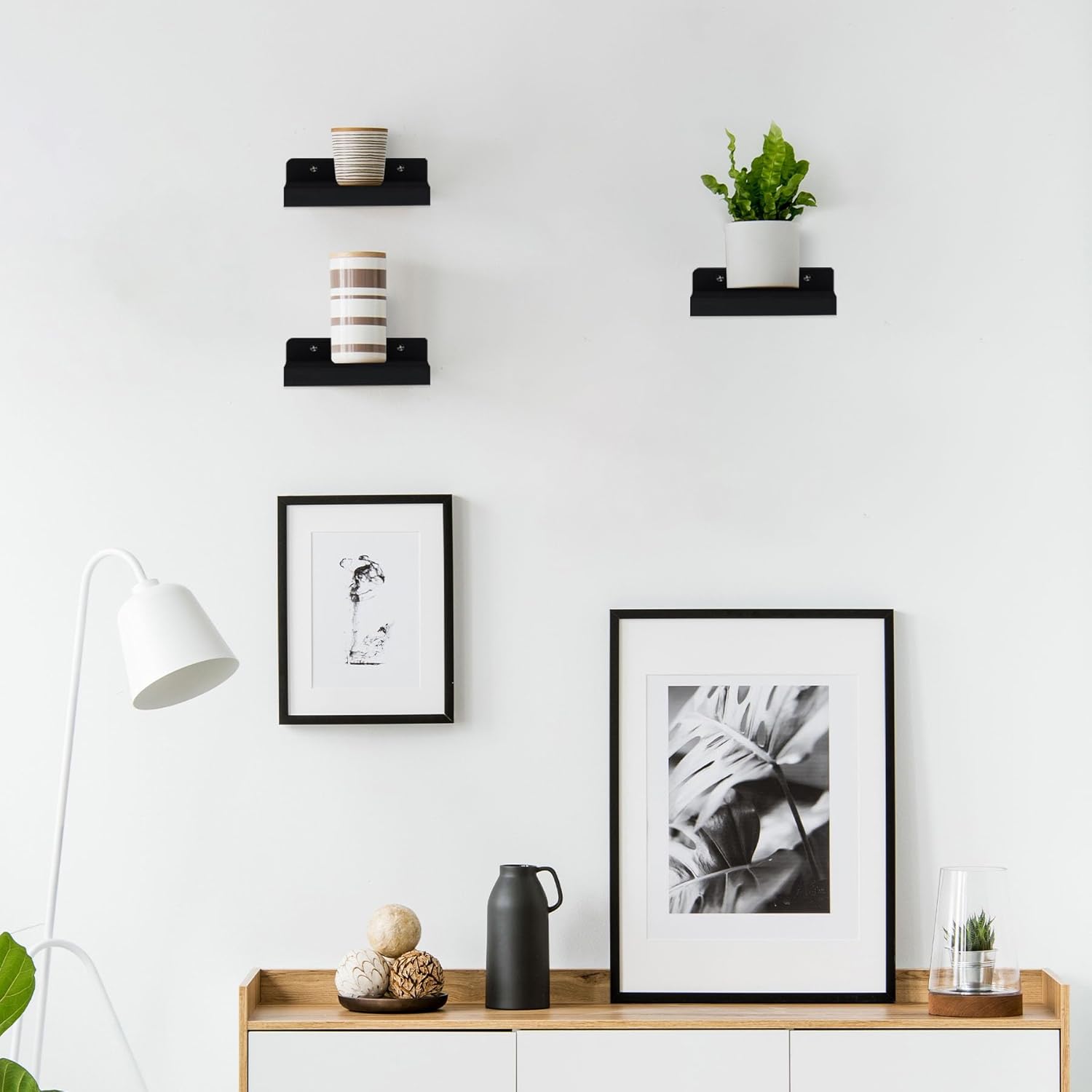 Qupui Small Floating Shelves Wall Set of 3