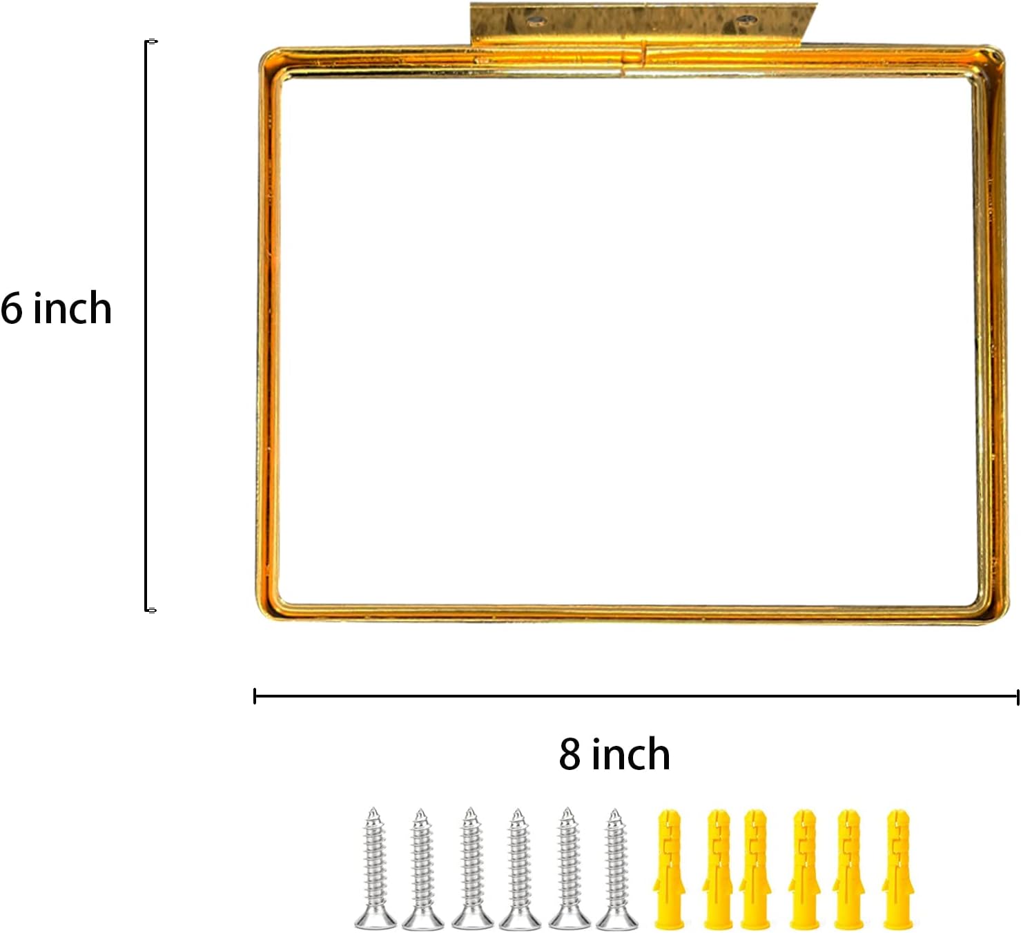 Cityelf Floating Shelves Wall Mounted Gold Set of 3