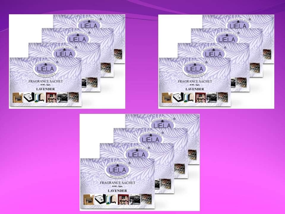 LIELA Multipurpose Fragrance Sachets Set of 12 Lavender