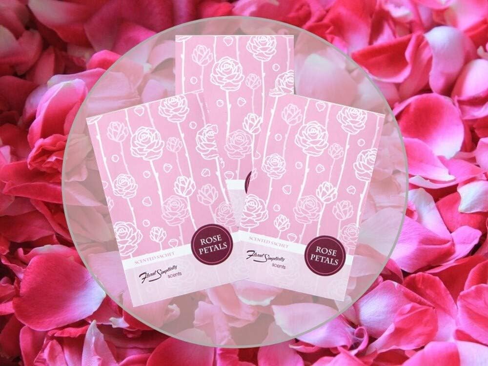 Rose Petals Scented Sachets Pack of 6 Spring and Summer