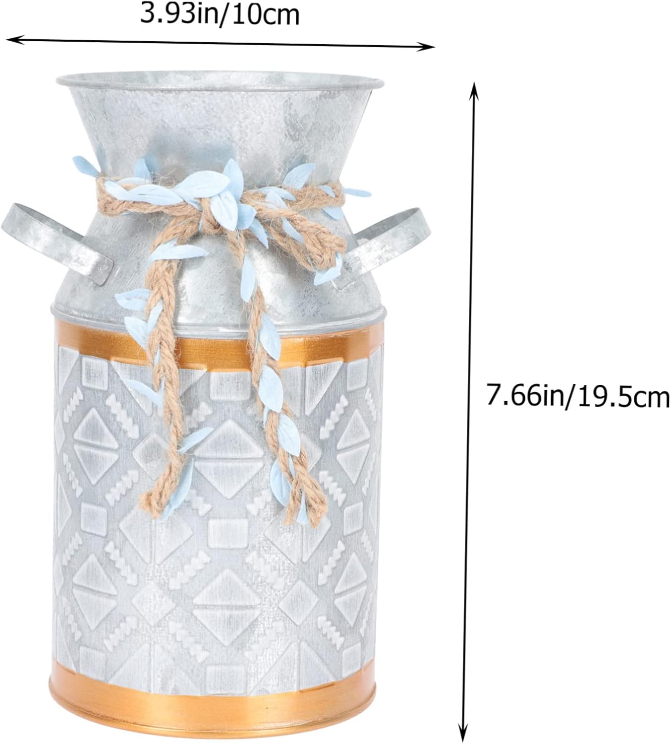 Modern Iron Flower Bucket for Home Decor