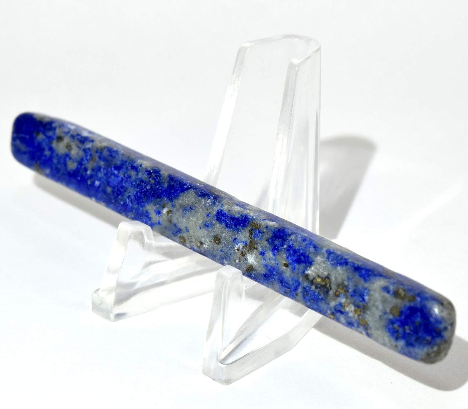 HQRP 34 Inch Lapis Lazuli Slice with Pyrite Calcite