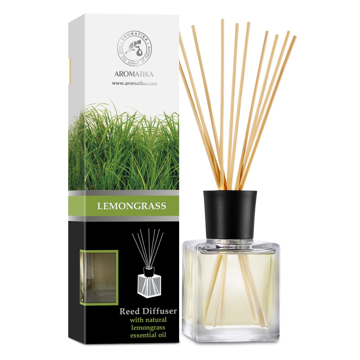 Lemongrass Reed Diffuser 200ml with Bamboo Sticks