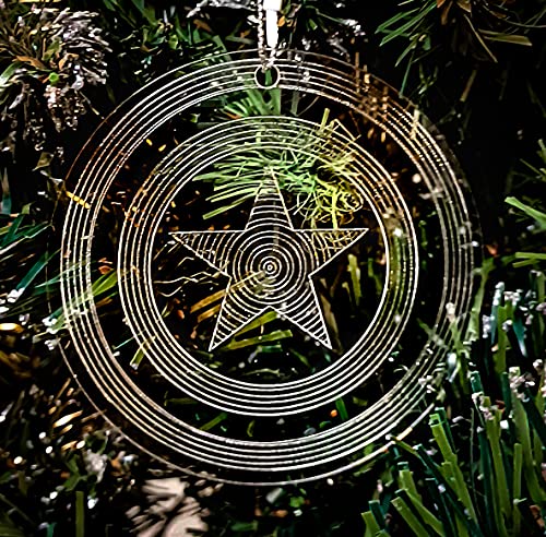 Furys Superheroes Clear Acrylic Christmas Ornaments Set of 5