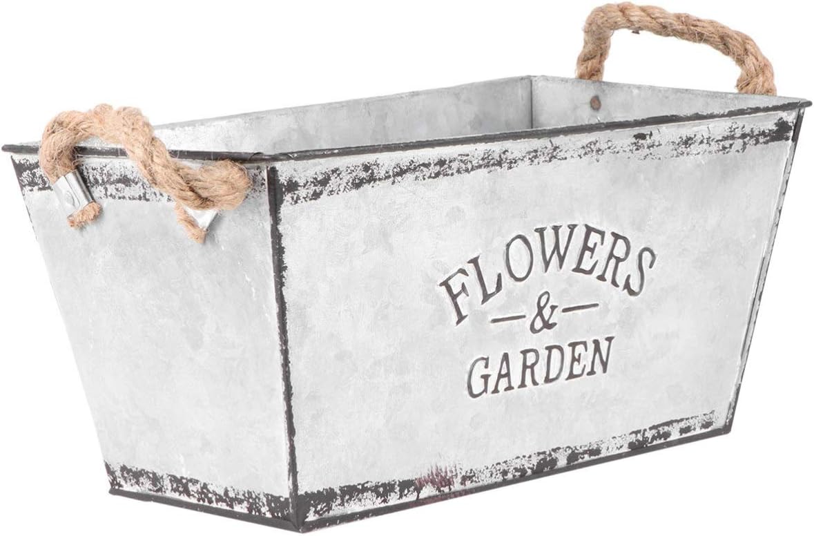 Wakauto Bucket Iron Vase for Dried Flowers