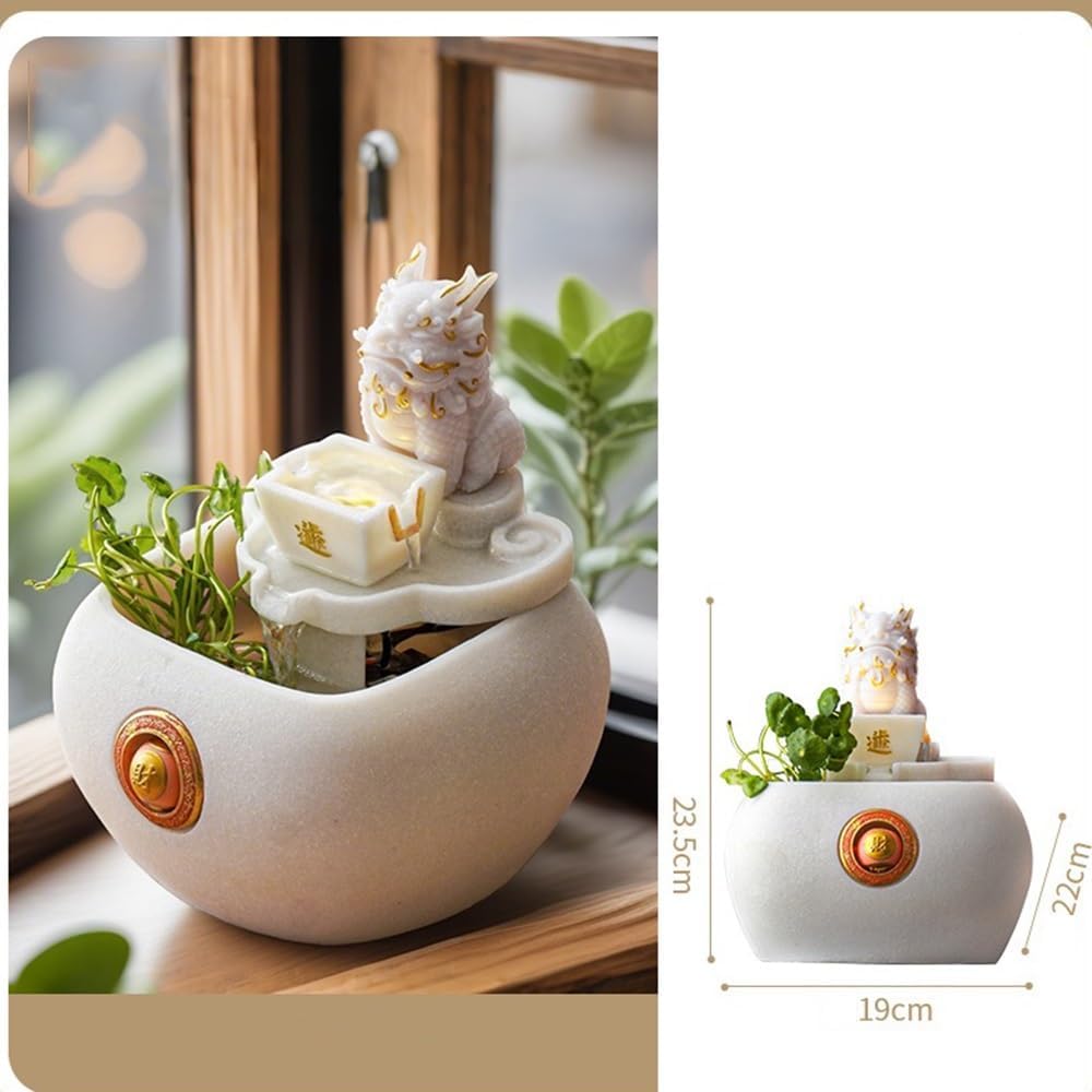 Tabletop Fountain with Lucky Beast Design