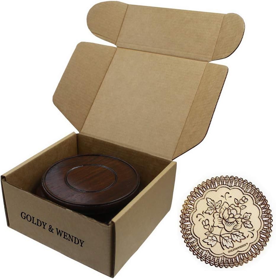 GOLDYWENDY Oriental Luxury Round Elm Solid Wood Vase Stand Base 39in Diameter
