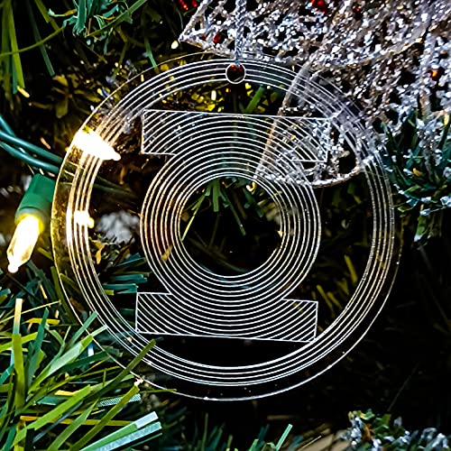 DC Justice JLA League Clear Acrylic Christmas Ornaments Set of 5 1