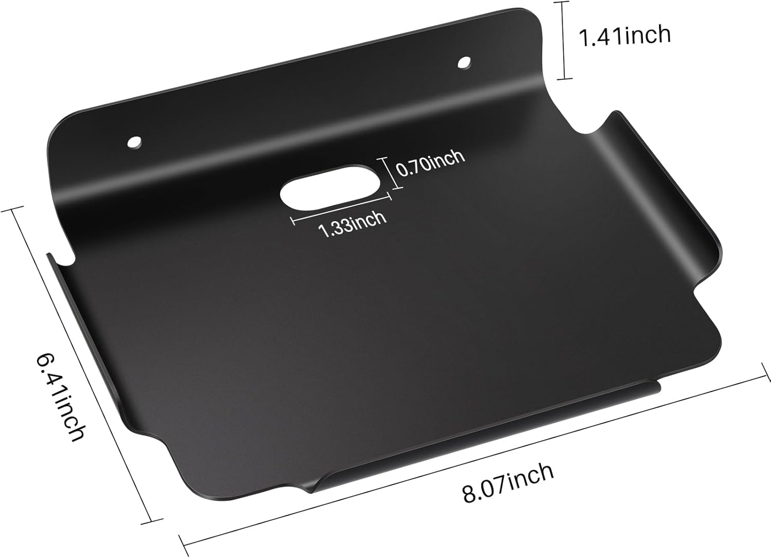 8x64 Floating Metal Wall Shelf for Smart Home Devices