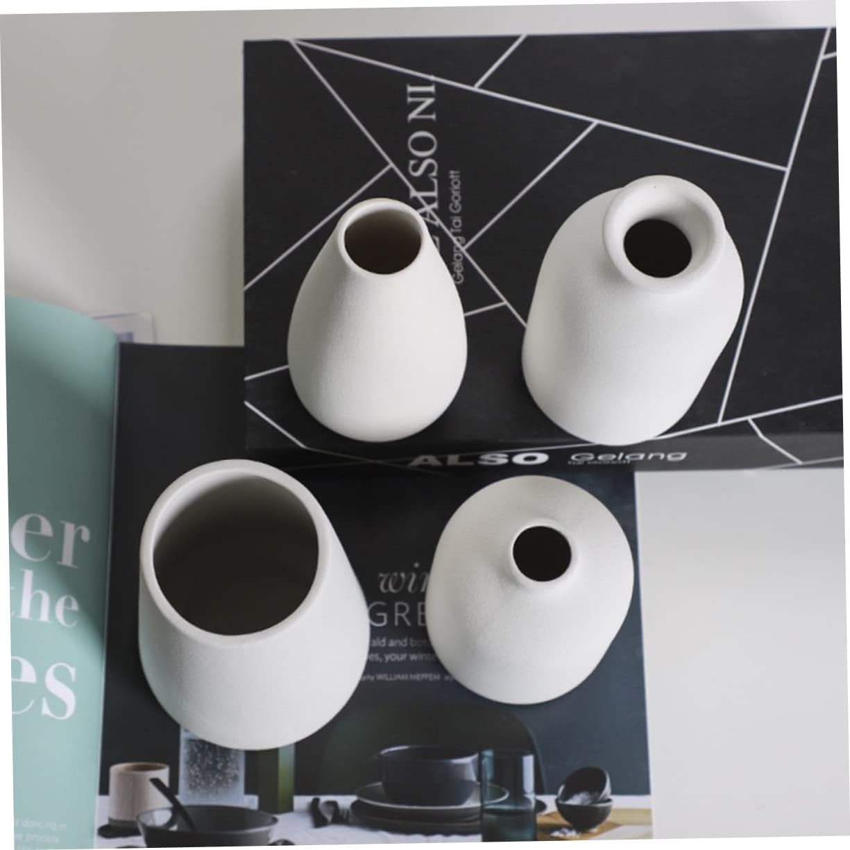 1pc Ceramic Vase Bohemian Style Flower Holder