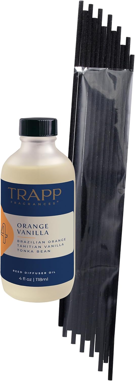 Trapp No 04 Orange Vanilla Reed Diffuser Refill Kit 4 oz