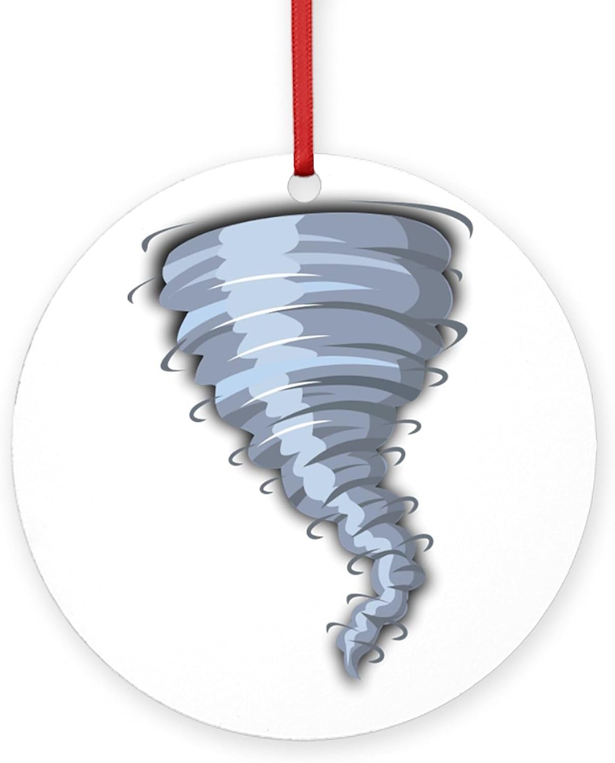 CafePress Cartoon Tornado 4 Inch MDF Holiday Ornament