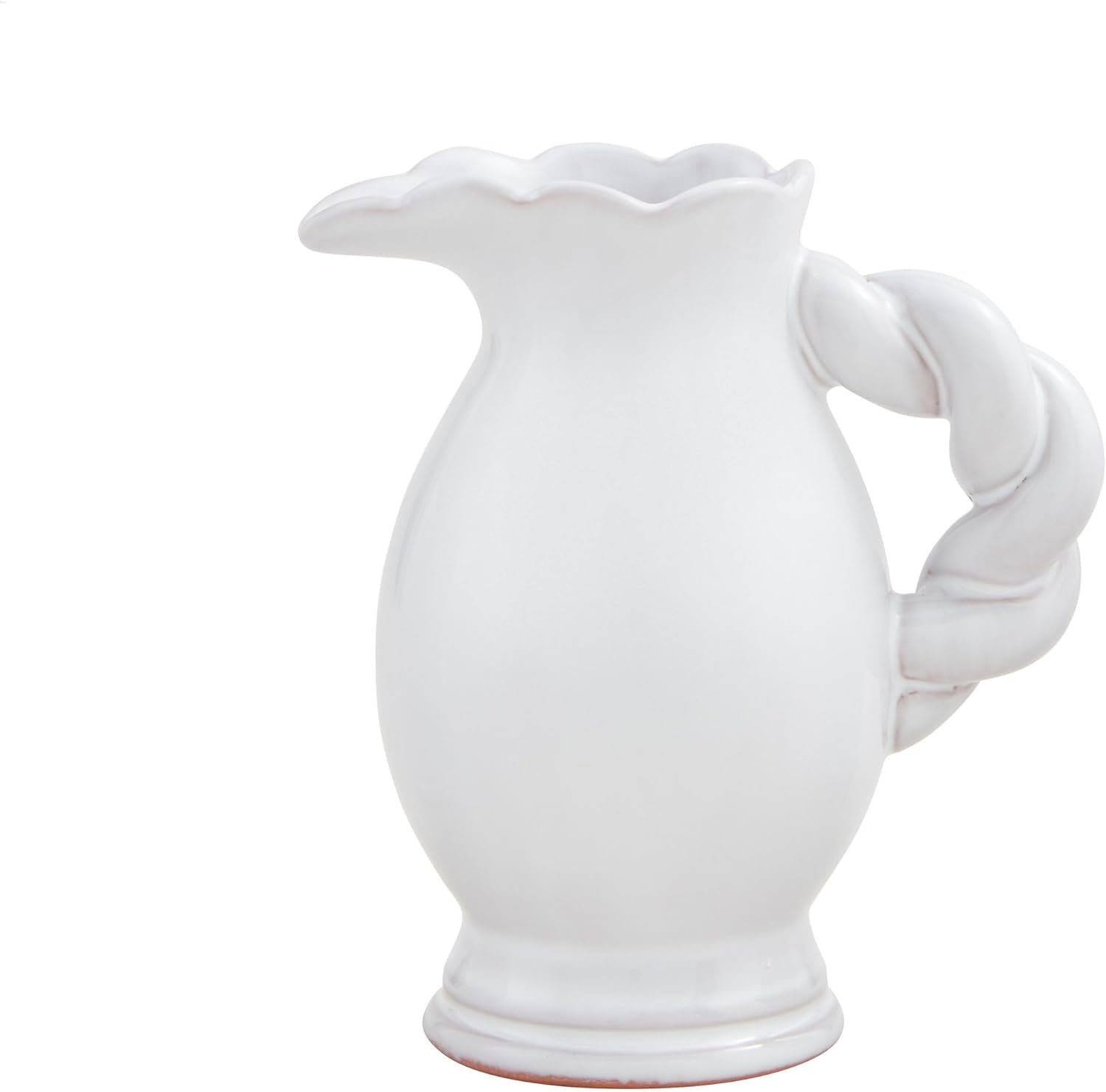 Mud Pie Twisted Handle Pitcher Vase Medium