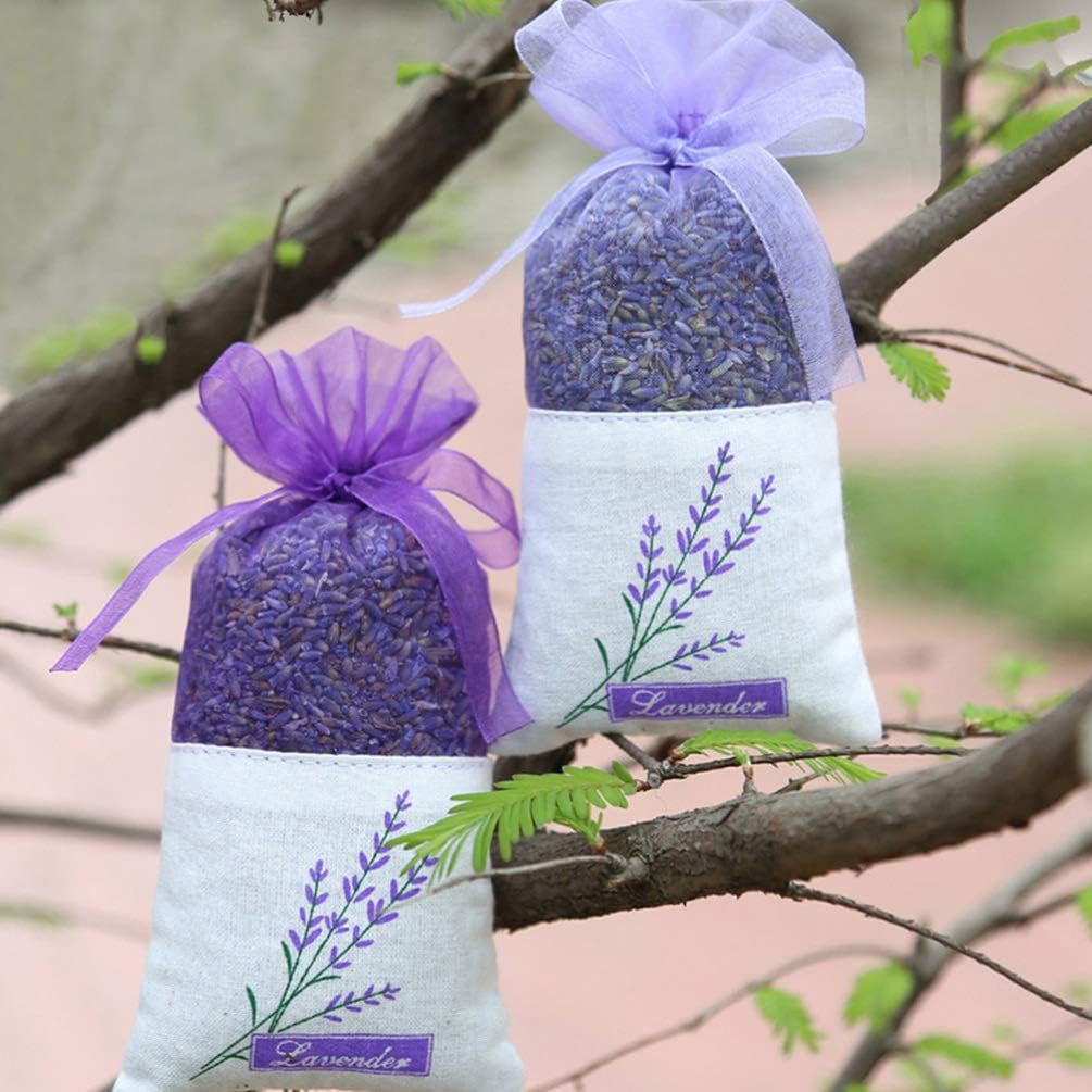 Hemoton Lavender Sachet Bags for Home and Travel Pack of 15