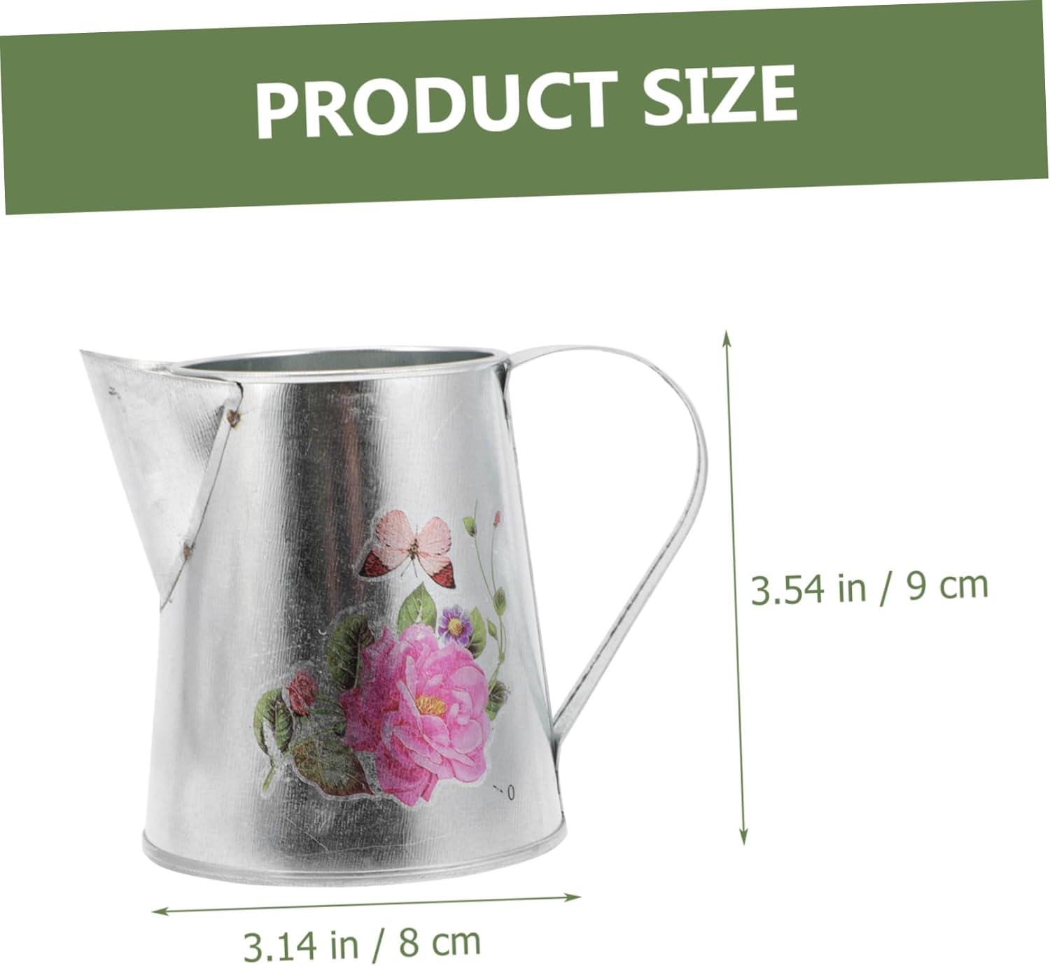 Rustic Iron Flower Vase Bucket for Home Decor