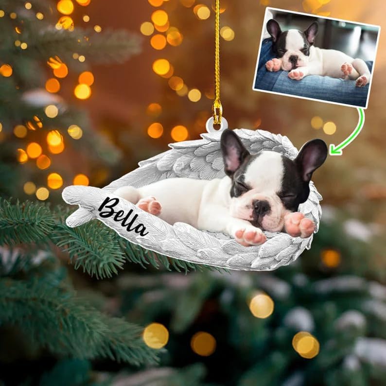 Personalized Photo Dog Loss Memorial Ornament