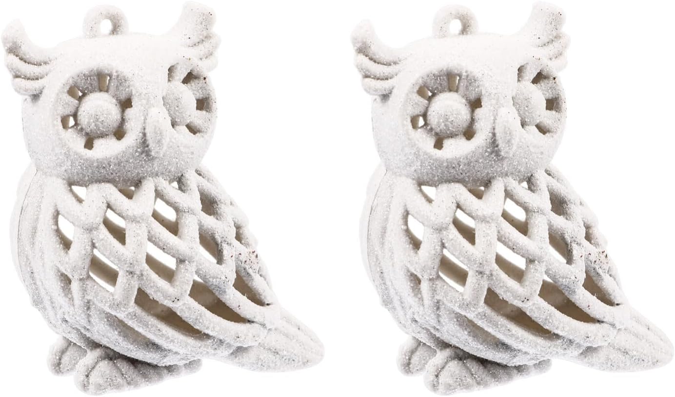 2pcs Adorable Christmas Tree Hanging Owl Decorations