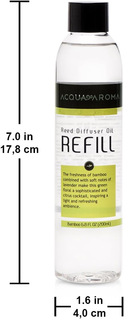 Acqua Aroma Bamboo Reed Diffuser Oil Refill 68 FL OZ Handcrafted