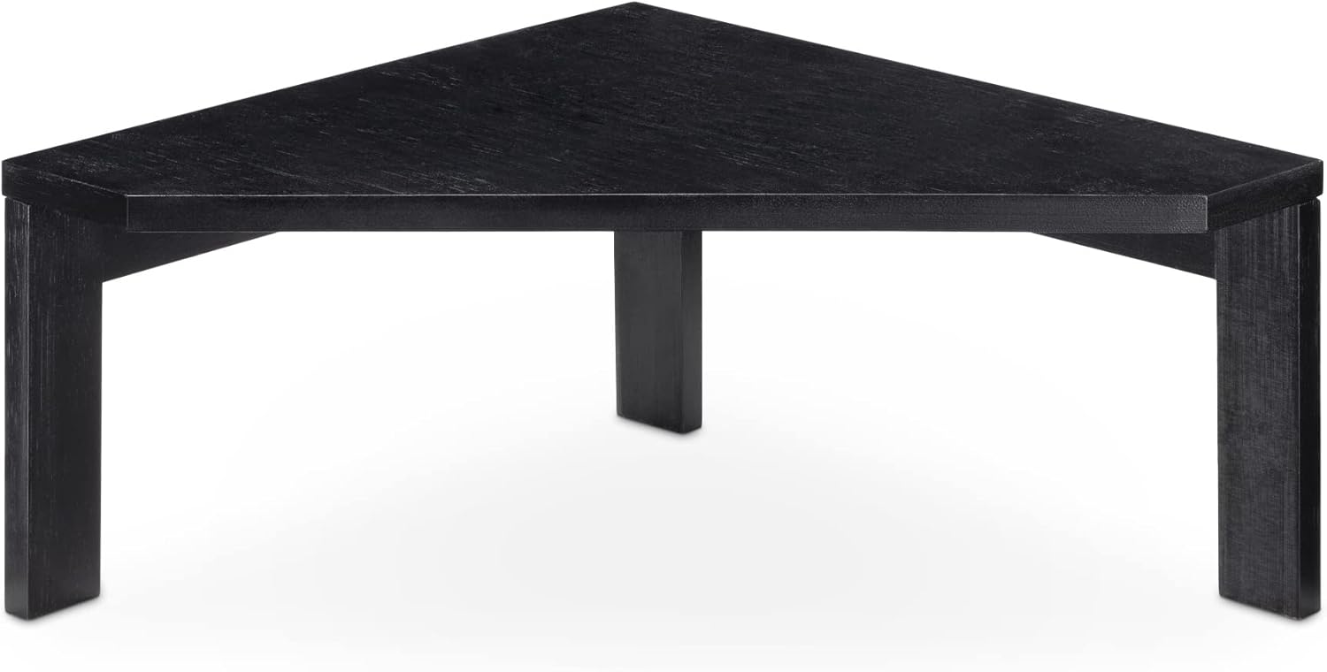 Navaris Bamboo Corner Shelf Unit - Black