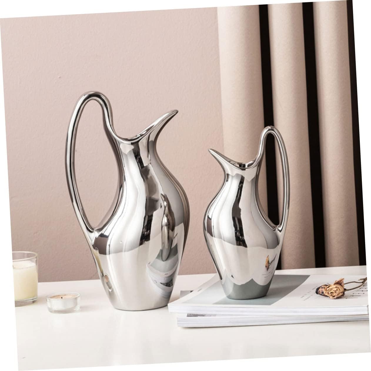 Bestyard Creative Pitcher Ceramic Vase for Home Office Decor
