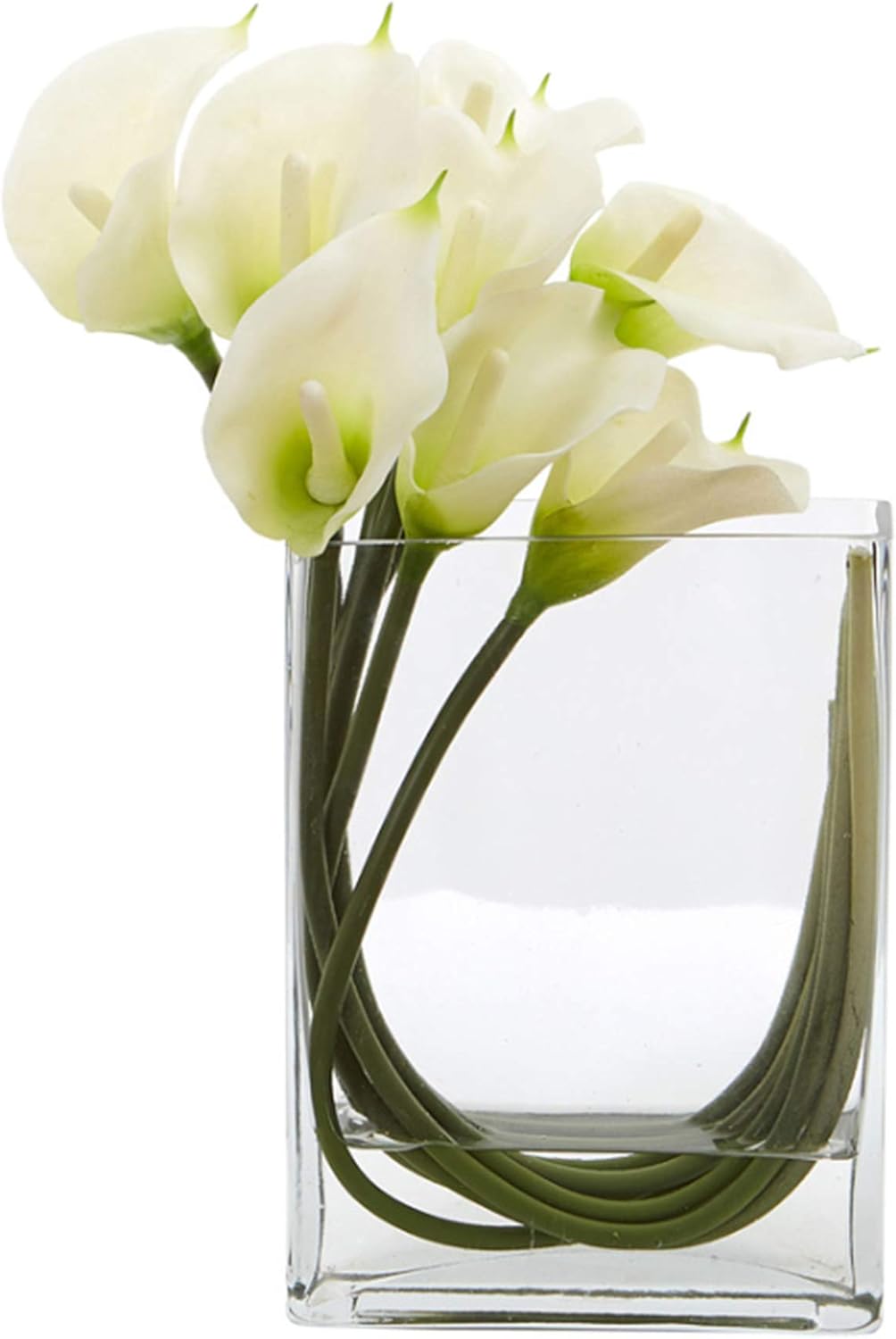 WGV Rectangle Block Vase 6x4x8 Inches Clear Glass