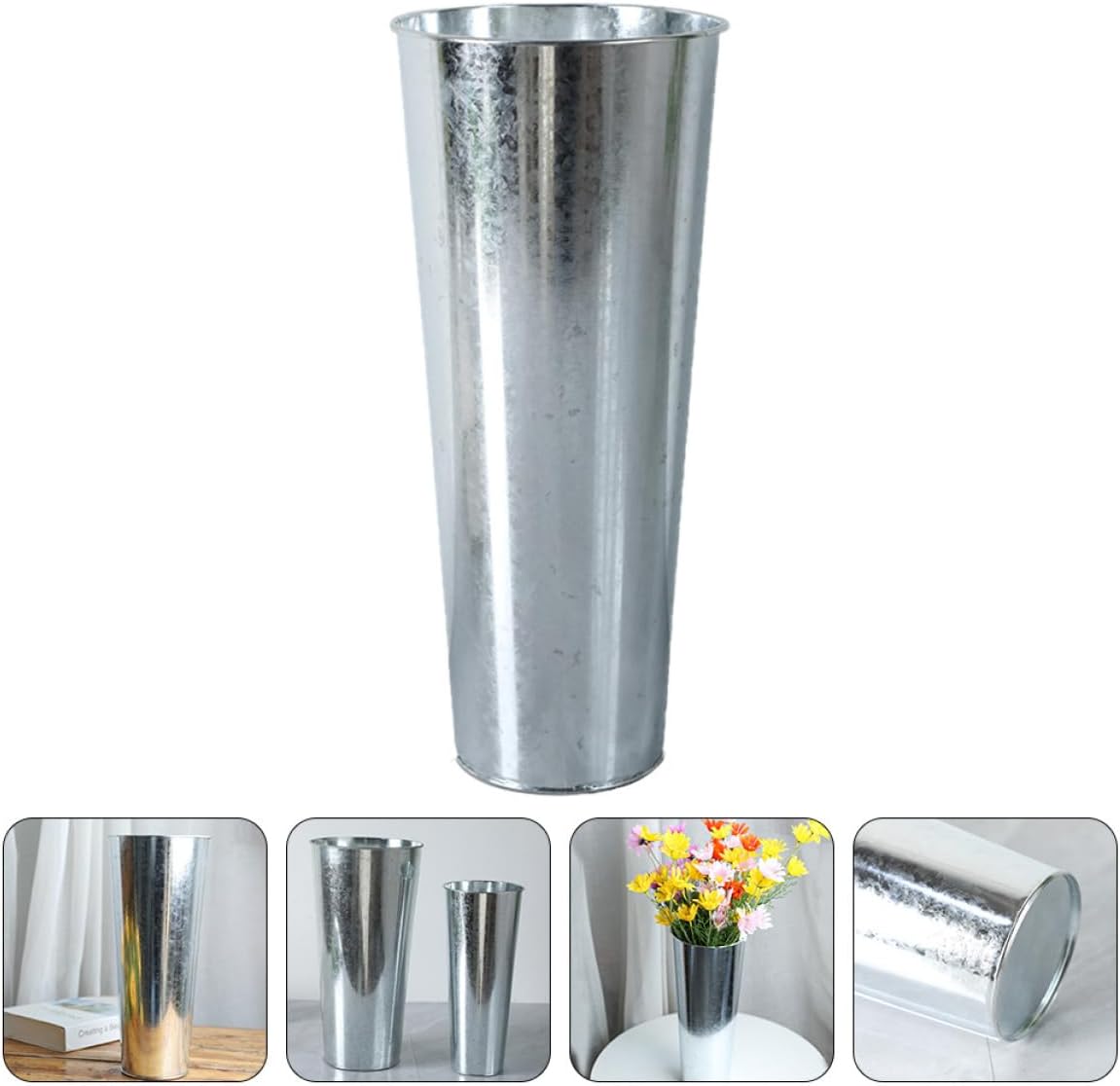 VICASKY Iron Art Flower Vase for Home Office Decor