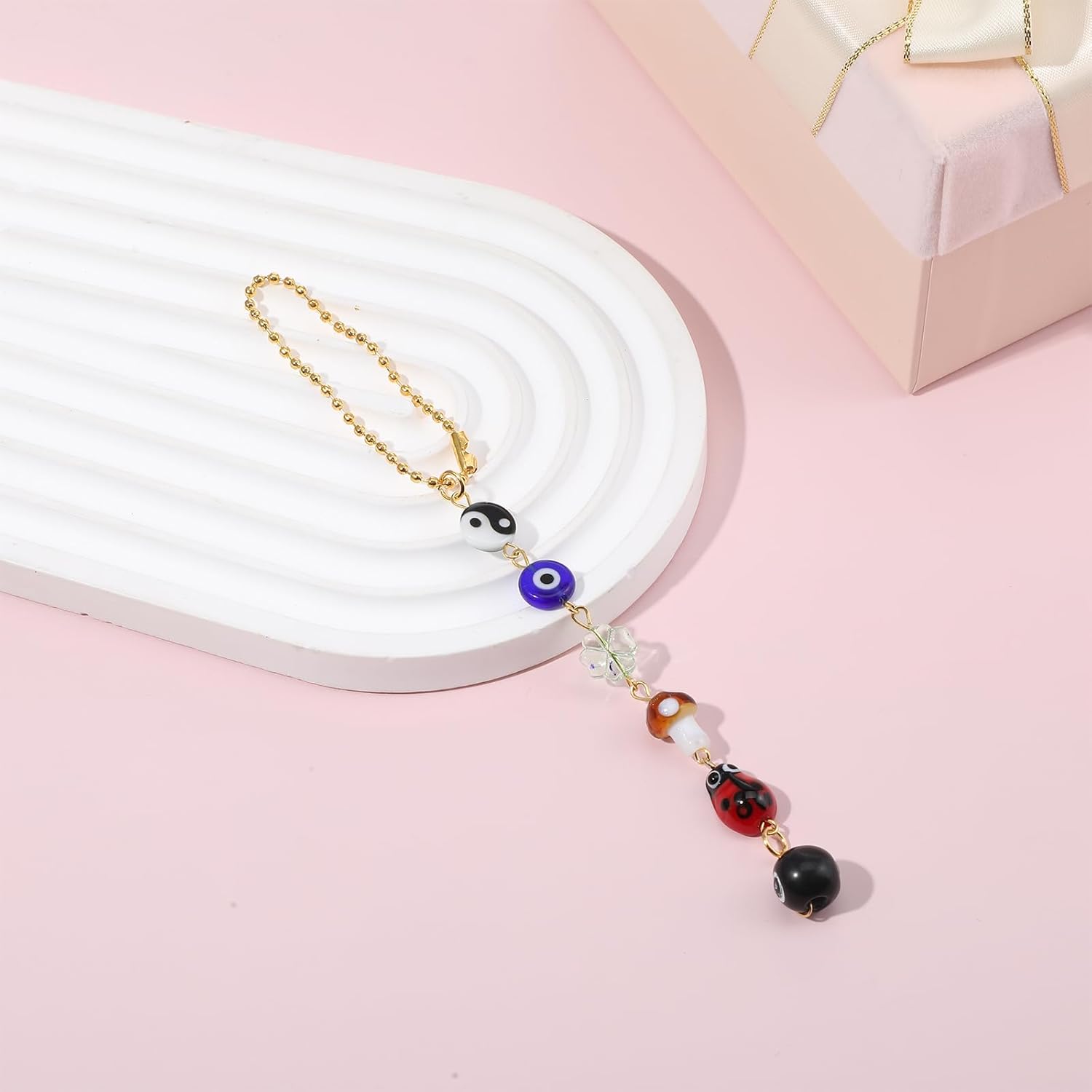 66 Inch Evil Eye Car Charm Boho Decor Keychain