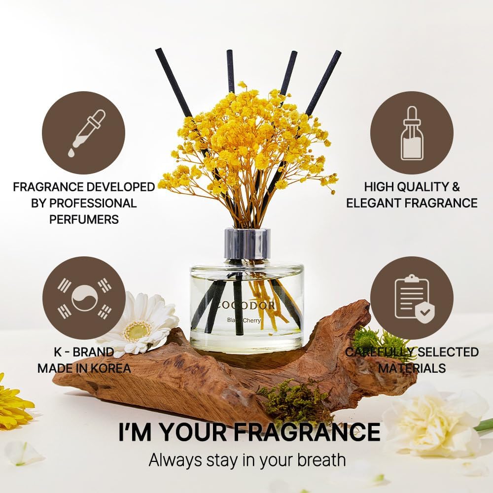 Cocodor Flower Reed Diffuser Set - Dark Vanilla Sandalwood